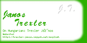 janos trexler business card